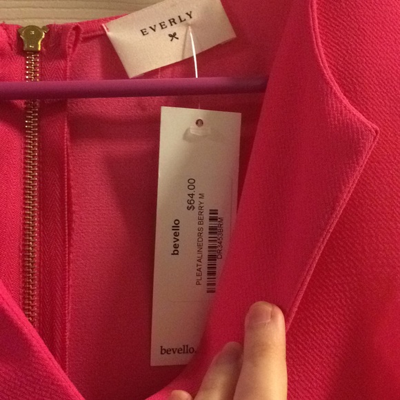 Everly Hot Pink Preppy Dress - Picture 4 of 6